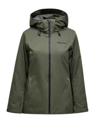 Ski Jas Peak Performance Women Anima HIPE 2L Insulated Shell Pine Needle Jacket