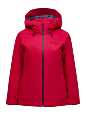 Ski Jas Peak Performance Women Anima HIPE 2L Insulated Shell Tech Burgundy Jacket
