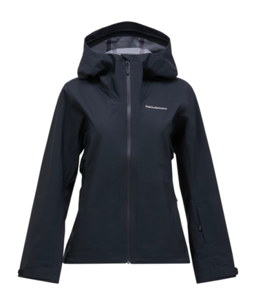 Ski Jas Peak Performance Women Anima HIPE 3L Shell Black Regular Fit