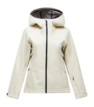 Ski Jas Peak Performance Women Anima HIPE 3L Shell Sand Fog Regular Fit