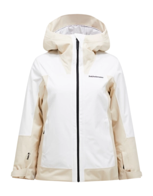 Ski Jas Peak Performance Women Rider Tech HIPE Sand Fog Offwhite 2L Insulated Shell Jacket Regular fit