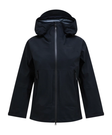 Ski Jas Peak Performance Women Vislight Gore-Tex C-Knit 3L Shell Black Regular Fit