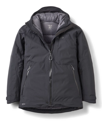 Ski Jas Rab Women Optical Down Jacket Black