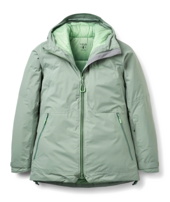 Ski Jas Rab Women Optical Down Jacket Dark Fig Green