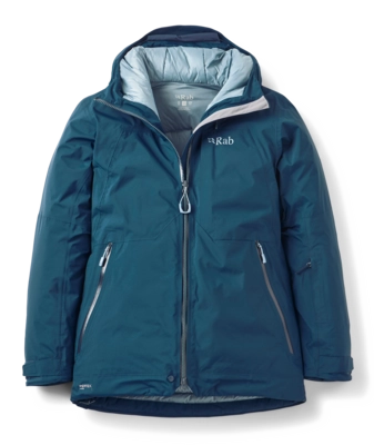 Ski Jas Rab Women Optical Down Jacket Tempest Blue