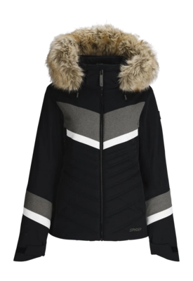 Ski Jas Spyder Women Primrose Jacket Black Regular Fit