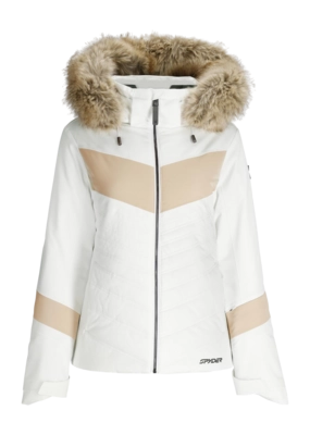 Ski Jas Spyder Women Primrose Jacket White Regular Fit