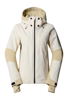 Ski Jas The North Face Women Lenado Jacket White Dune/Gravel
