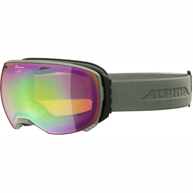 Skibril Alpina Big Horn Q-Lite Moon Grey Matt Green