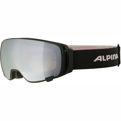 Skibril Alpina Double Jack Mag Q-Lite Black Rose Matt S1 + Mirror Black