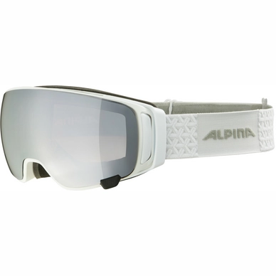 Masque de Ski Alpina Double Jack Mag Q-Lite White Gloss S1 + Mirror Black