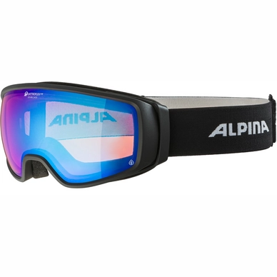 Masque de Ski Alpina Double Jack Planet Q-Lite Black Matt Blue