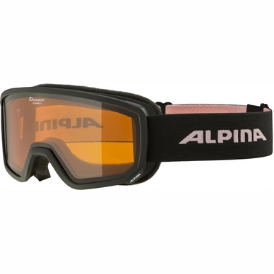 Ski Goggles Alpina Scarabeo S Black Rose Matt Orange