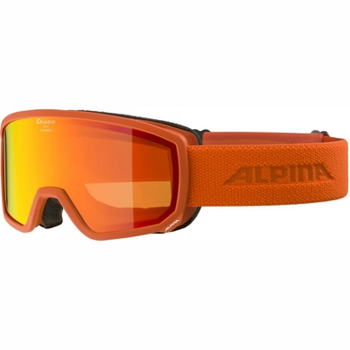 Skibril Alpina Scarabeo S Q-Lite Pumpkin Matt Red