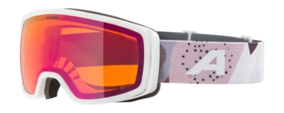 Skibril Alpina Unisex Bivio Q-Lite White/Rose Matt Fogstop