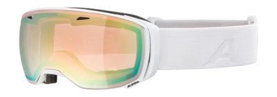 Skibril Alpina Unisex Estetica Qv White Gloss Mirror Gold QuattroVarioflex