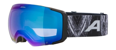 Skibril Alpina Unisex Falera Mag Q Black/Glacier Matt Blue Quattroflex