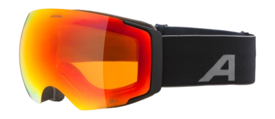 Skibril Alpina Unisex Falera Mag Q-Lite Black Matt Mirror Red Fogstop