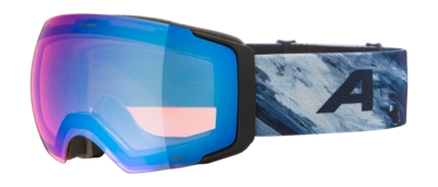 Skibril Alpina Unisex Falera Mag Q-Lite Black/Blue Matt Mirror Blue Fogstop