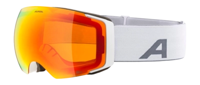 Skibril Alpina Unisex Falera Mag Q-Lite White Matt Mirror Red Fogstop