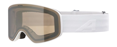 Skibril Alpina Kids Fernie Q-Lite White Matt Mirror Gold Fogstop