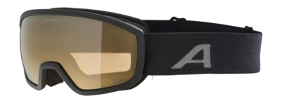 Skibril Alpina Kids Scarabeo Jr. Q-Lite Black Matt Fogstop