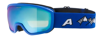 Skibril Alpina Kids Scarabeo Jr. Q-Lite Blue Matt Fogstop