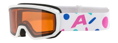 Skibril Alpina Kids Scarabeo Jr. White/Rose Matt Doubleflex Hicon
