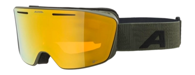 Skibril Alpina Unisex Nendaz Q-Lite Olive Matt Fogstop