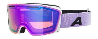 Skibril Alpina Unisex Nendaz Q-Lite White/Lilac Matt Fogstop