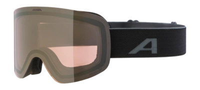 Skibril Alpina Unisex Penken Q-Lite Black Matt Mirror Gold
