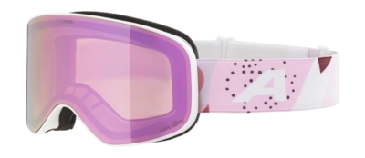 Skibril Alpina Unisex Slope Q-Lite White/Rose Matt Fogstop