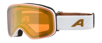 Skibril Alpina Unisex Slope Q White/Gold Matt Quattroflex