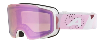 Skibril Alpina Unisex Taos Q-Lite White/Rose Matt OTG