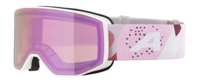 Skibril Alpina Unisex Venet Q-Lite White/Rose Matt Fogstop