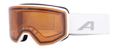 Skibril Alpina Unisex Venet White Matt Fogstop
