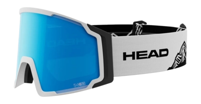 Skibril HEAD Unisex Neves Pro 5K Blue/White Large Cilindrische lens