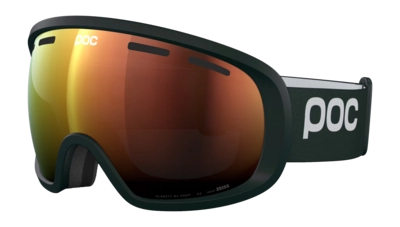 Skibril POC Unisex Fovea Wide Fit Pargasite Green/Partly Sunny Orange Clarity