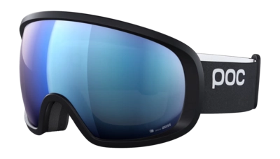 Skibril POC Unisex Fovea Wide Fit Uranium Black/Partly Sunny Blue Clarity