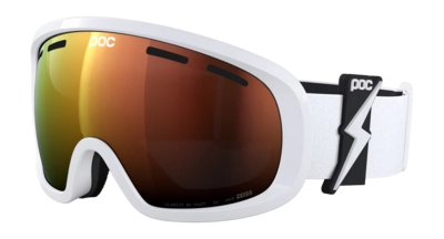 Skibril POC Unisex Fovea Mid Blixten White/Partly Sunny Orange