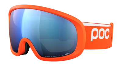 Skibril POC Unisex Fovea Mid Zink Orange/Partly Sunny Blue Wide Fit Clarity