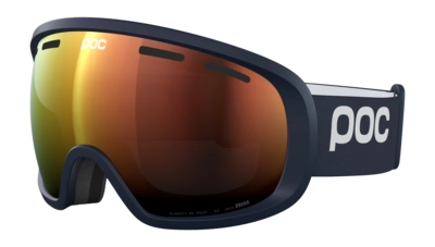 Skibril POC Unisex Fovea Wide Fit Apatite Navy/Partly Sunny Orange Clarity Intense