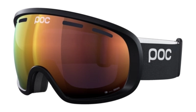 Skibril POC Unisex Fovea Wide Fit Uranium Black/Partly Sunny Orange Clarity