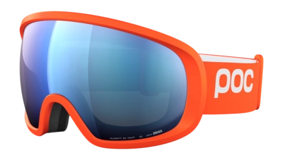 Skibril POC Unisex Fovea Wide Fit Zink Orange/Partly Sunny Blue Clarity