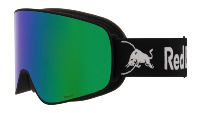 Skibril Red Bull RUSH-18GR3 Black Brown With Green Mirror