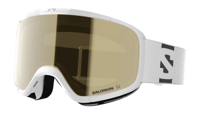 Skibril Salomon Kids Lumi Access White / Gold 26 Cilindrische lens