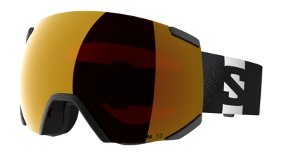 Skibril Salomon Unisex Radium Black / Mid Red 26 Sferische lens