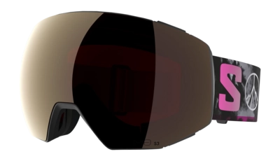Skibril Salomon Unisex Radium Prime Sigma Black / Gun Metal / Silver Pink (+ Extra Lens)