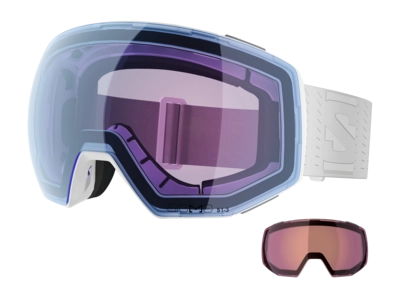 Skibril Salomon Unisex Radium Prime White / Sky Blue Sigma Photochromic (+ Extra Lens) Anti Fog+