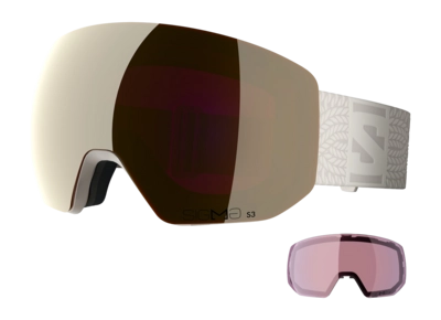 Skibril Salomon Unisex Radium Pro S Sigma Rainy Day / Black Gold / Silver Pink (+ Extra Lens)